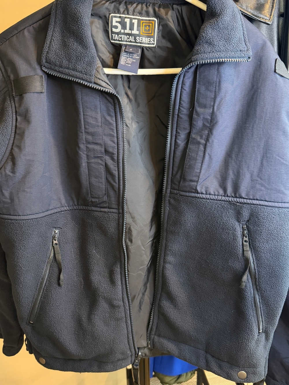 5.11 Tactical Navy Fleece Field Jacket with Zip Pockets